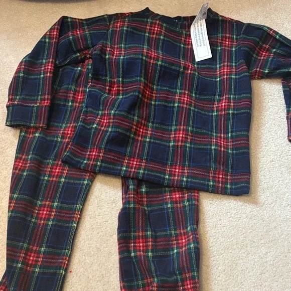 GAP Kids Plaid Pajama Set - Red, Blue, Green - Picture 2 of 3